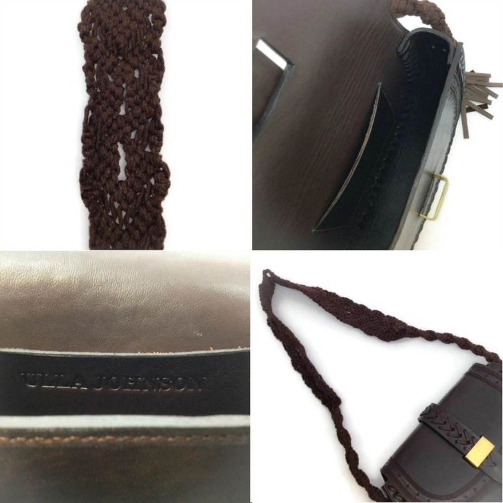 Ulla Johnson Dark Brown Leather Shoulder Bag - Picture 8 of 8